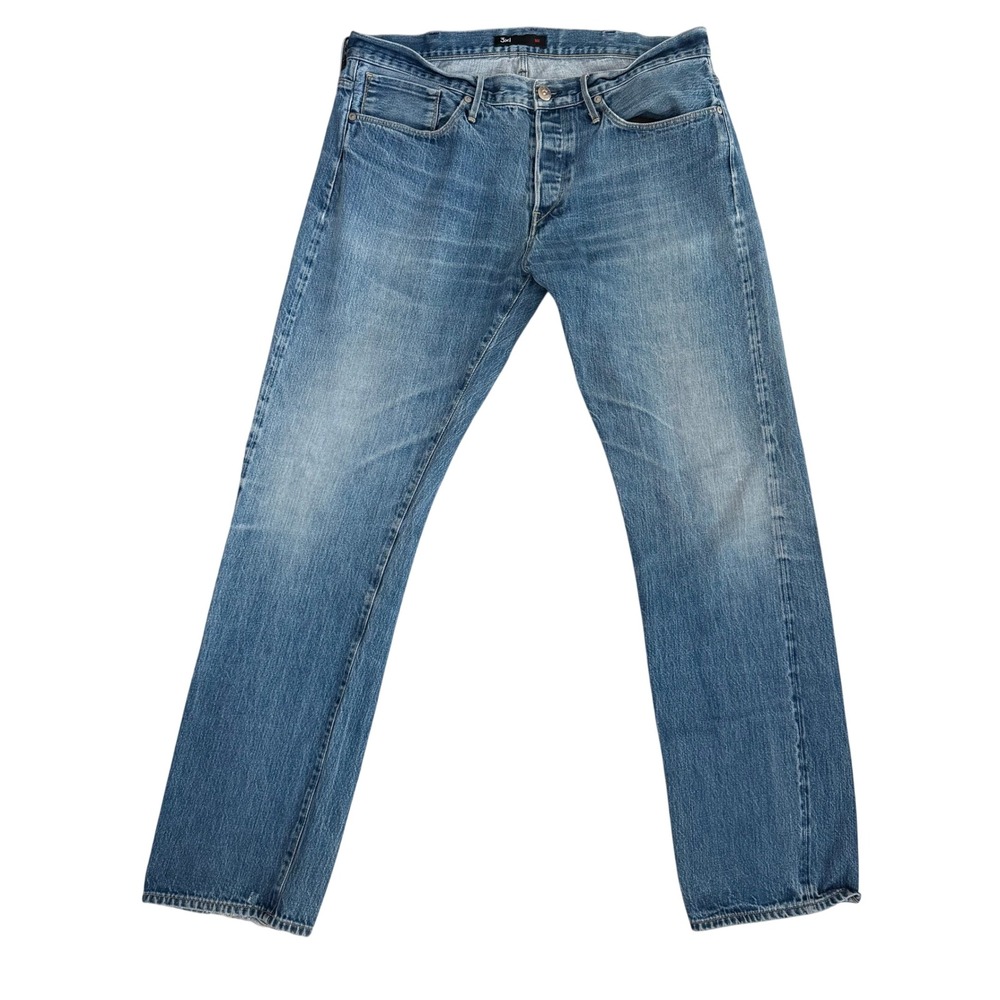 3x1‎ M4 Mens Blue Selvedge Denim Straight Leg Jeans Made in USA Size 38